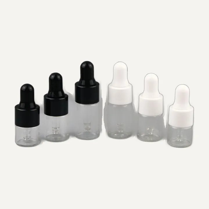 Foto Botol kaca 4–5 ml transparan, pipet